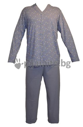 Мъжка пижама с копчета - 6315 